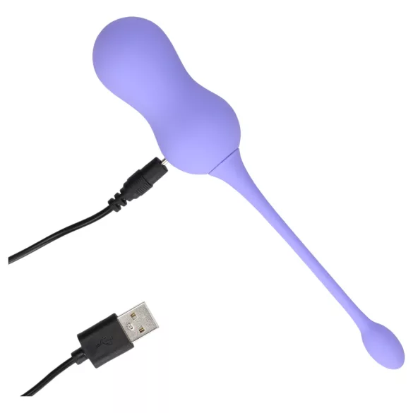 Loveline - vibratorna jaja na daljinsko upravljanje - punjiva - ljubičasta