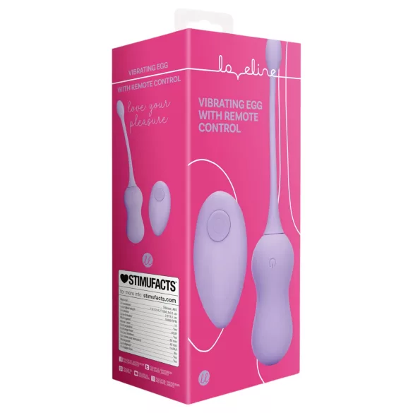 Loveline - vibratorna jaja na daljinsko upravljanje - punjiva - ljubičasta