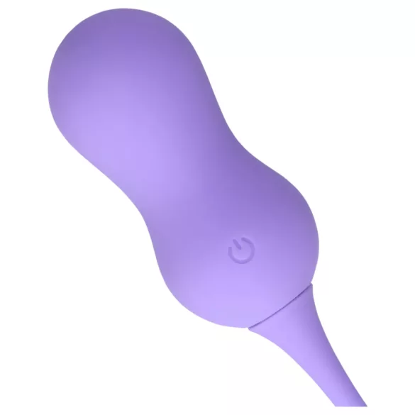 Loveline - vibratorna jaja na daljinsko upravljanje - punjiva - ljubičasta