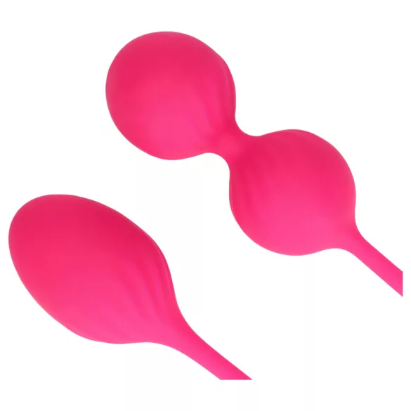 Loveline - set uteženih Kegel kuglica - 2 dijela - ružičasta