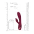 Loveline - vibrator za klitoris s rukom - punjivi - crveni