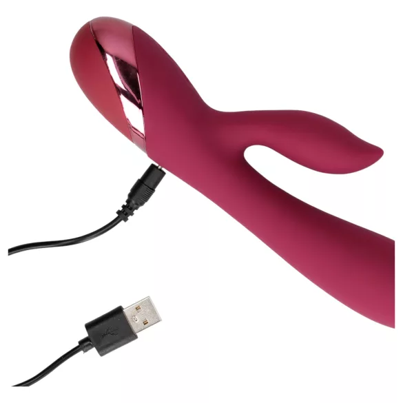 Loveline - vibrator za klitoris s rukom - punjivi - crveni