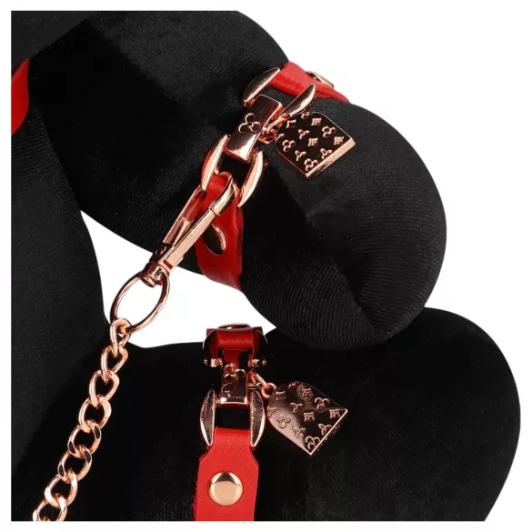 Bondage Rabbit - BDSM lisice s krznenim - crna