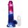 REALROCK - vibrator s testisima - svijetleći - 20 cm