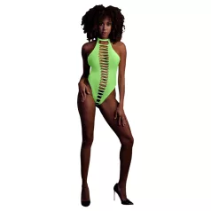 Ouch! - seksi otvoreni body - fosforescentni - neon zelena