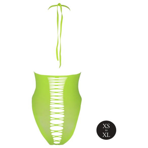 Ouch! - seksi otvoreni body - fosforescentni - neon zelena