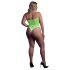Ouch! - svjetleći body s trakama - neon zelena - XL-4XL