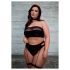 Le Désir Plus Size - 3-dijelni komplet donjeg rublja - crna (XL-4XL)