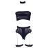 Le Désir Plus Size - 3-dijelni komplet donjeg rublja - crna (XL-4XL)
