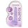 REALROCK - prozirni realistični dildo - ljubičasti (15 cm)