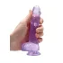 RealRock - realistični dildo - prozirni ljubičasti - 15 cm