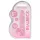 RealRock - realistični dildo - prozirni, rozi - 15 cm