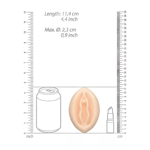Pussy - sapun u obliku vagine - natur - 140g