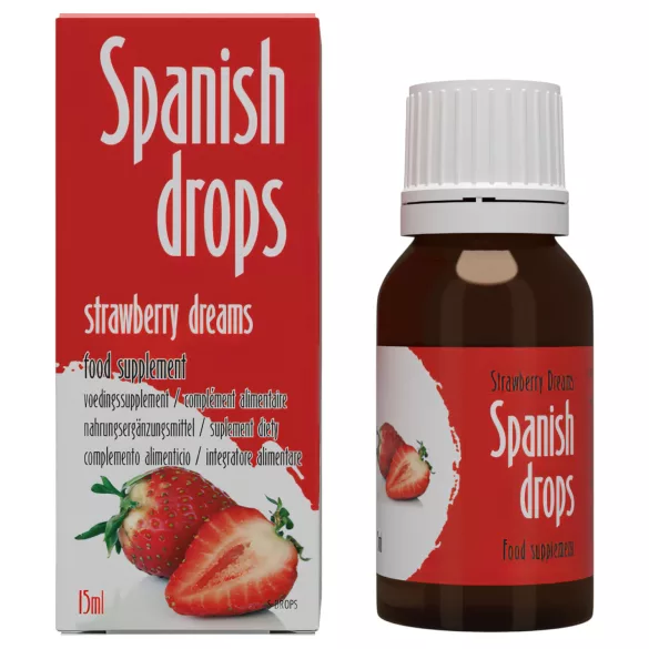 Cobeco Spanish Drops - kapi za povećanje seksualne želje - jagoda 15ml