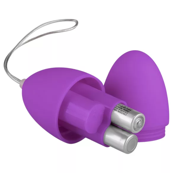 EasyToys - nosivo radiofrekvencijsko jaje s 7 ritmova vibracije (ljubičasto)
