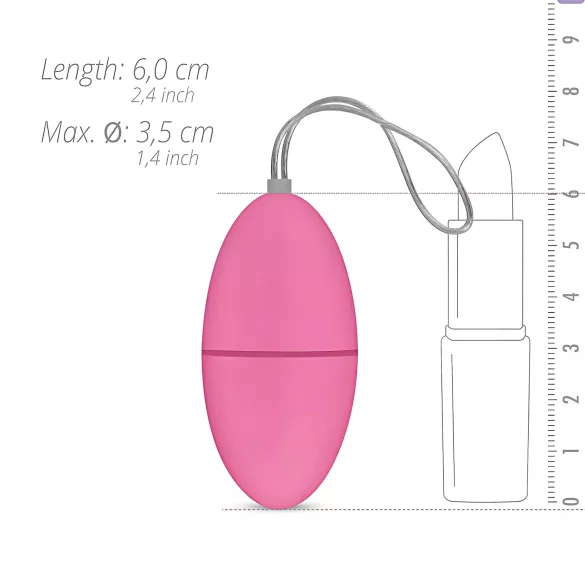 Easytoys - Vibrirajuće jaje s daljinskim - 7 funkcija - roza