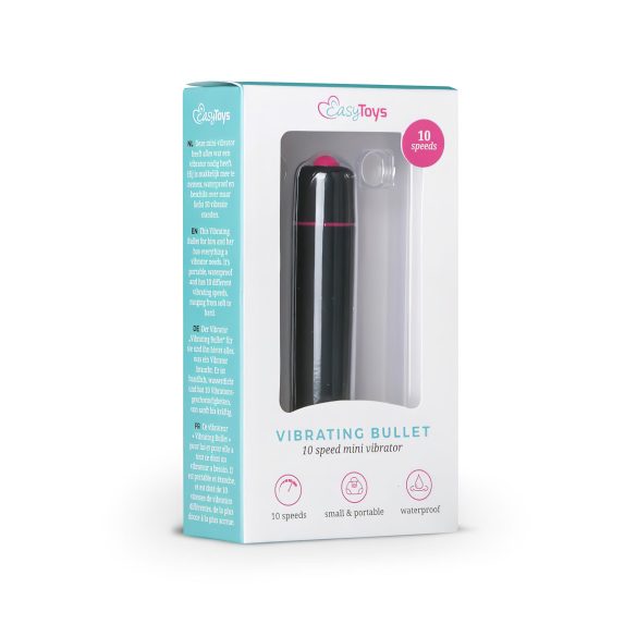 Easytoys - mini vibrator - vodootporan - crni