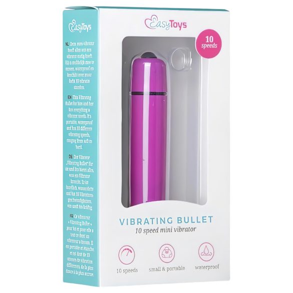 Easytoys - mini vibrator - vodootporan - ljubičasta