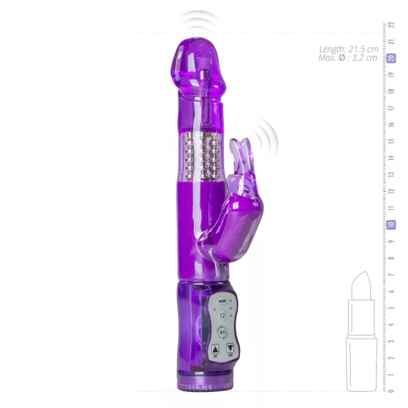 Easytoys Rabbit - vibrator s rotirajućim kuglicama i za klitoris