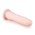 Easytoys - silikonski dildo s vakuum podlogom (21 cm) - prirodni