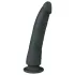 Easytoys - dildo s vakumskim postoljem - 100% silikon - 21cm - crni