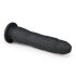 Easytoys - 100% silikonski dildo s vakuumskom bazom (21 cm) - crni
