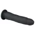 Easytoys - dildo s vakumskim postoljem - 100% silikon - 21cm - crni
