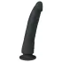 Easytoys - dildo s vakumskim postoljem - 100% silikon - 21cm - crni