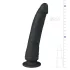 Easytoys - dildo s vakumskim postoljem - 100% silikon - 21cm - crni