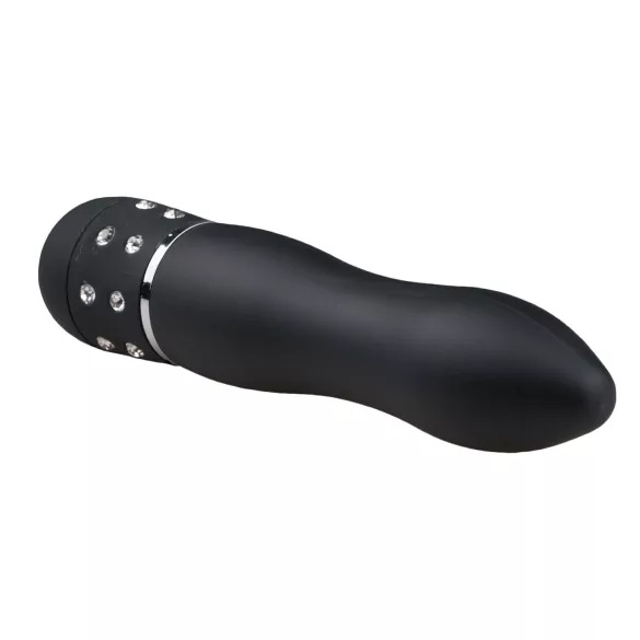Easytoys Diamond Curved - mini vibrator štapić - crni