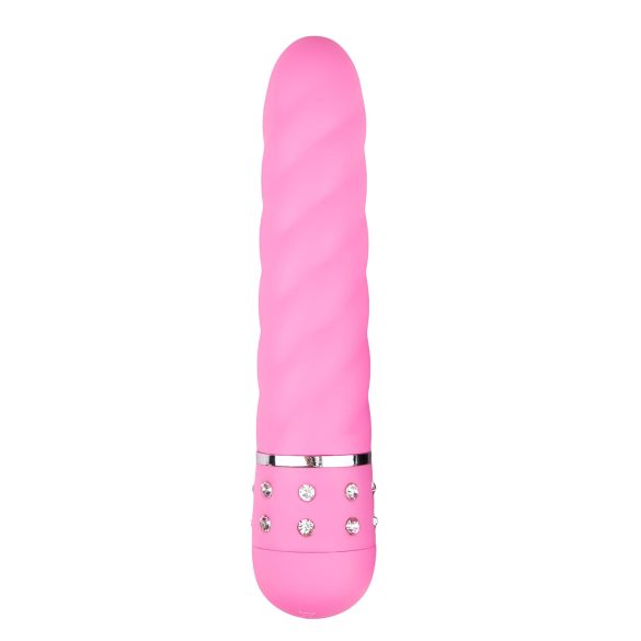 Easytoys Diamond - vibrator štapić zakrivljenog oblika - pink