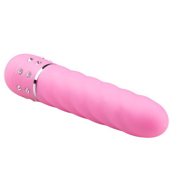 Easytoys Diamond - vibrator štapić zakrivljenog oblika - pink