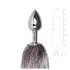 Easytoys Fox NO5 - metalni analni čep s repom lisice - srebrni/srebrni
