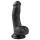 Easytoys - dildó s testisima i vakuumskim postoljem - 15 cm - crni