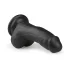 Easytoys - dildó s testisima i vakuumskim postoljem - 15 cm - crni