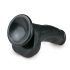 Easytoys - dildo s vakuumskom drškom i testisima (15 cm) - crni