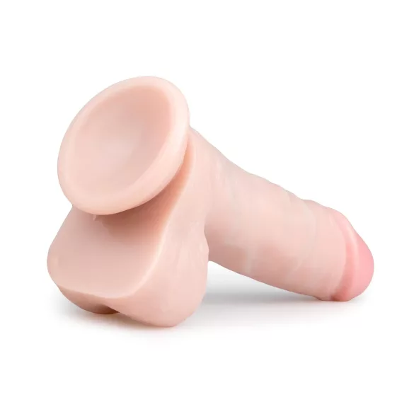 Easytoys - dildo s testisima i vakuumskom bazom - 17,5 cm - natur