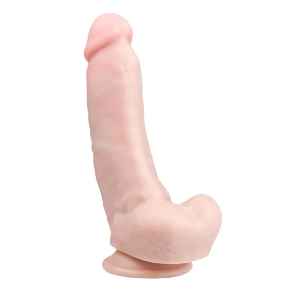Easytoys - dildo s testisima i vakumskom bazom 20 cm - prirodna boja