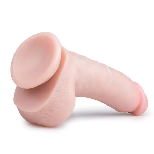 Easytoys - dildo s testisima i vakumskom bazom 20 cm - prirodna boja