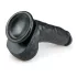 Easytoys - dildo s testisima i vakuumskom bazom - crni 20cm
