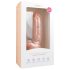 Easytoys - Dildo s vakumom i testisima (22,5 cm) - prirodna boja