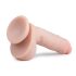 Easytoys - Dildo s vakumom i testisima (22,5 cm) - prirodna boja