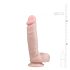 Easytoys - Dildo s vakumom i testisima (22,5 cm) - prirodna boja