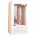 Easytoys - veliki dildo sa testisima i vakuumskom bazom (26,5 cm) - prirodni