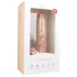 Easytoys - realistični dildo s testisima i vakuum postoljem - 26,5 cm - prirodno