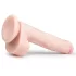 Easytoys - realistični dildo s testisima i vakuum postoljem - 26,5 cm - prirodno