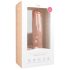 Easytoys - veliki dildo s testisima i vakuumskom bazom (29,5 cm) - prirodni izgled