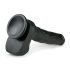 Easytoys - Veliki dildo s testisima i vakuumskim postoljem (29,5cm) - crni