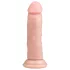 Easytoys - realistični dildo s vakuumskim postoljem 15,5 cm - natur