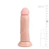 Easytoys - realistični dildo s vakuumskim postoljem 15,5 cm - natur